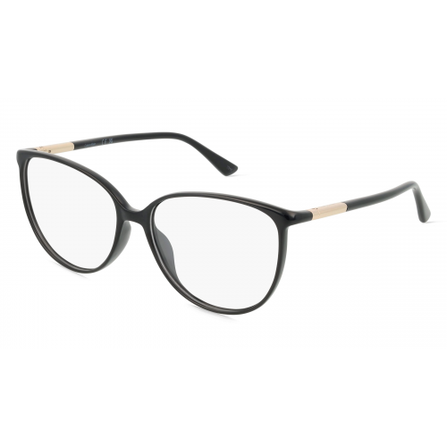 Calvin Klein CK21521 Unisex-Brille inkl. Gläser Vollrand Butterfly Kunststoff-Gestell 56mm/15mm/140mm, schwarz