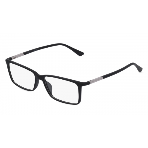 Calvin Klein CK21523 Herren-Brille inkl. Gläser Vollrand Eckig Kunststoff-Gestell 55mm/15mm/145mm, schwarz