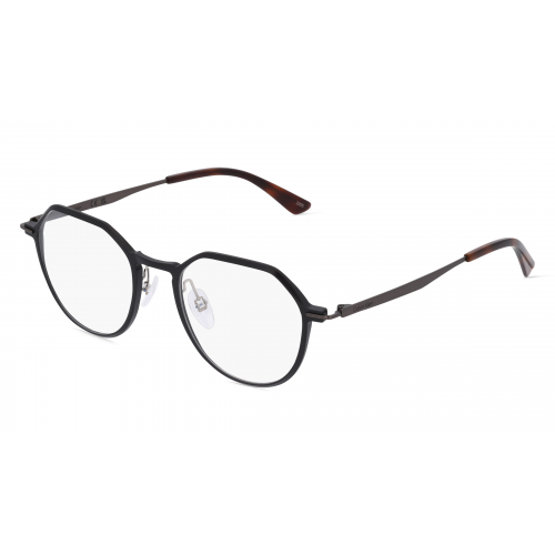 Calvin Klein CK22100 Unisex-Brille inkl. Gläser Vollrand Panto Metall-Gestell 50mm/20mm/145mm, schwarz