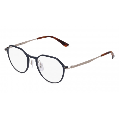 Calvin Klein CK22100 Unisex-Brille inkl. Gläser Vollrand Panto Metall-Gestell 50mm/20mm/145mm, blau