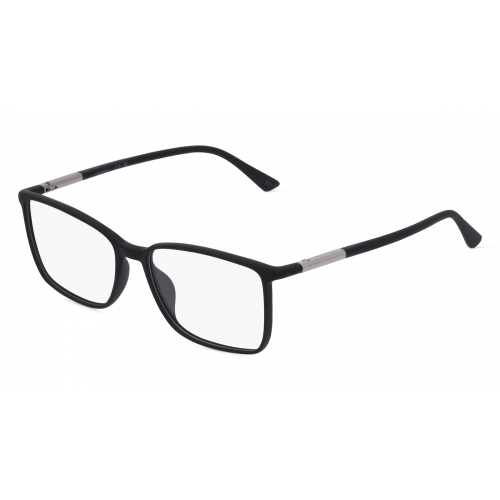 Calvin Klein CK22508 Herren-Brille inkl. Gläser Vollrand Eckig Kunststoff-Gestell 55mm/16mm/145mm, schwarz