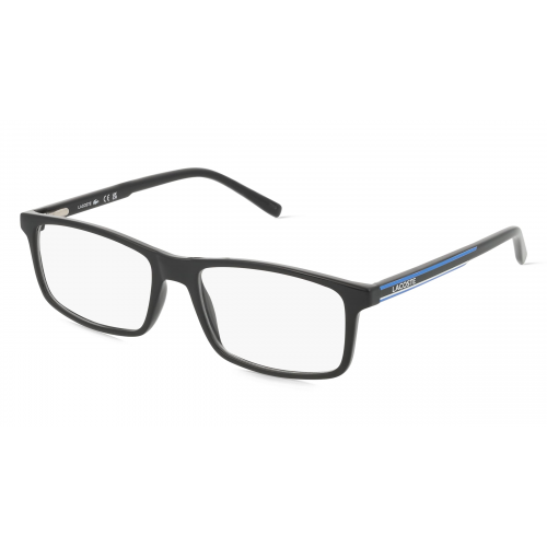 Lacoste L2858 Unisex-Brille inkl. Gläser Vollrand Eckig Kunststoff-Gestell 54mm/17mm/145mm, schwarz