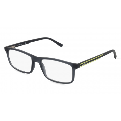 Lacoste L2858 Unisex-Brille inkl. Gläser Vollrand Eckig Kunststoff-Gestell 54mm/17mm/145mm, grau