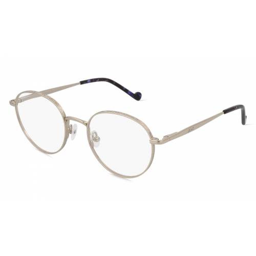 Liu Jo LJ2147 Unisex-Brille inkl. Gläser Vollrand Rund Metall-Gestell 49mm/20mm/140mm, Silber