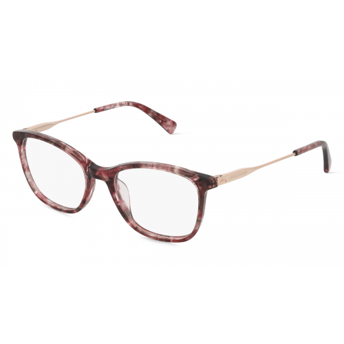 Longchamp LO2683 Damen-Brille inkl. Gläser Vollrand Rechteckig Kunststoff Metall-Gestell 49mm/17mm/140mm, braun