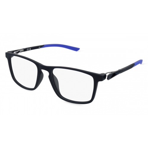 Nike 7146 Unisex-Brille inkl. Gläser Vollrand Eckig Kunststoff-Gestell 54mm/19mm/140mm, blau