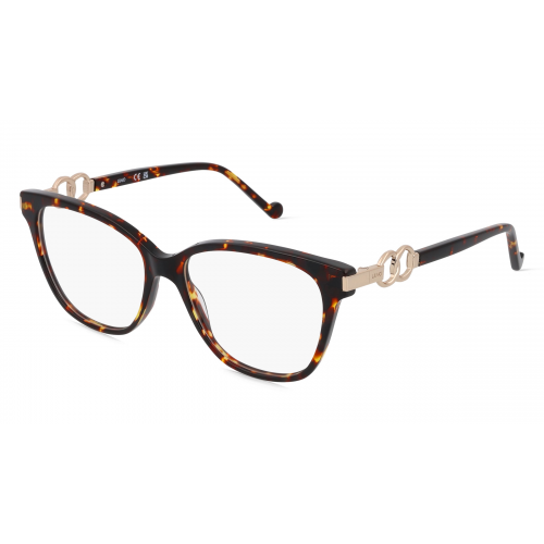 Liu Jo LJ2755 Damen-Brille inkl. Gläser Vollrand Butterfly Acetat-Gestell 53mm/15mm/140mm, braun