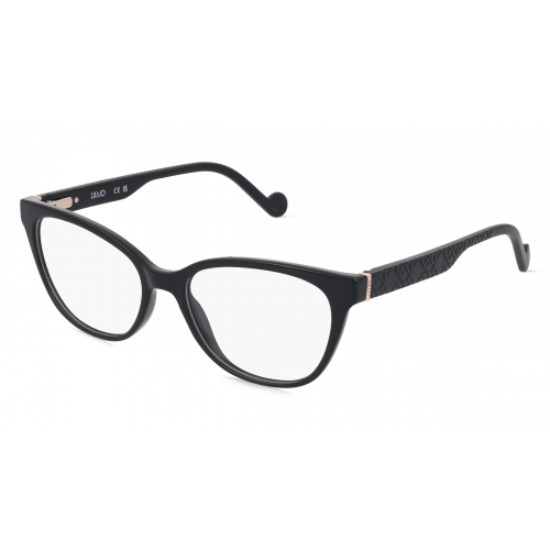 Liu Jo LJ2758 Unisex-Brille inkl. Gläser Vollrand Butterfly Kunststoff-Gestell 52mm/16mm/140mm, schwarz