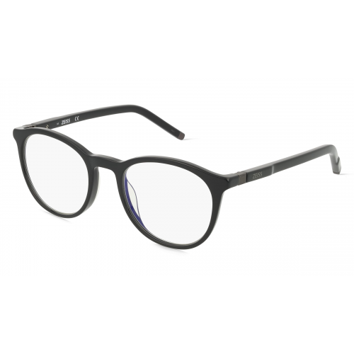 zeiss ZS22516 Unisex-Brille inkl. Gläser Vollrand Panto Acetat-Gestell 50mm/20mm/145mm, schwarz