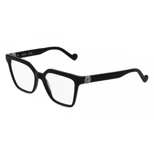 Liu Jo LJ2772R Damen-Brille inkl. Gläser Vollrand Rechteckig Acetat-Gestell 53mm/17mm/140mm, schwarz