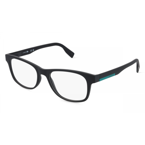 Lacoste L2913 Herren-Brille inkl. Gläser Vollrand Eckig Acetat-Gestell 53mm/18mm/145mm, schwarz