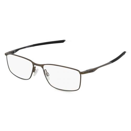 Oakley OX3217 Herren-Brille inkl. Gläser Vollrand Rechteckig Metall-Gestell 57mm/17mm/140mm, grau