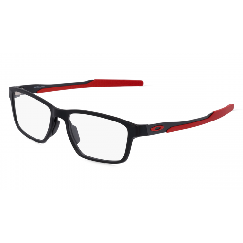 Oakley OX8153 Herren-Brille inkl. Gläser Vollrand Eckig Kunststoff-Gestell 55mm/17mm/136mm, schwarz