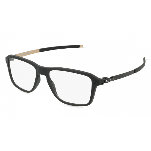 Oakley OX8166 Herren-Brille inkl. Gläser Vollrand Eckig Kunststoff-Gestell 54mm/16mm/140mm, schwarz