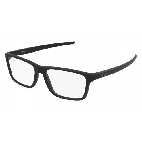 Oakley OX8164 Herren-Brille inkl. Gläser Vollrand Rechteckig Kunststoff-Gestell 55mm/17mm/141mm, schwarz