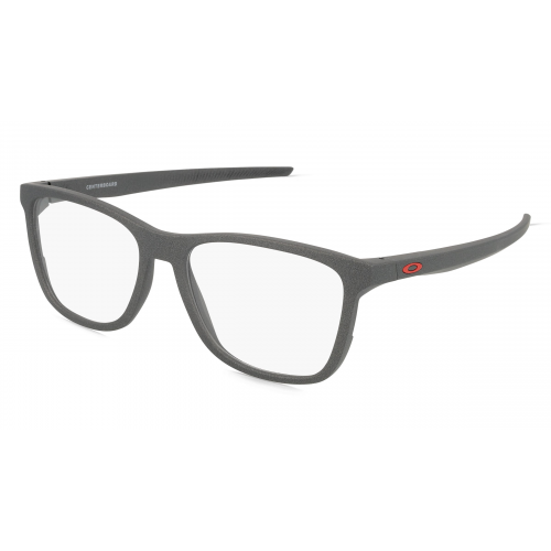 Oakley OX8163 Herren-Brille inkl. Gläser Vollrand Rund Kunststoff-Gestell 51mm/17mm/141mm, grau