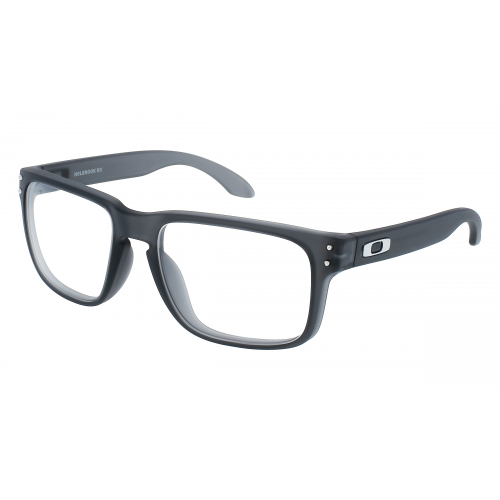 Oakley OX8156 Herren-Brille inkl. Gläser Vollrand Eckig Kunststoff-Gestell 54mm/18mm/137mm, grau