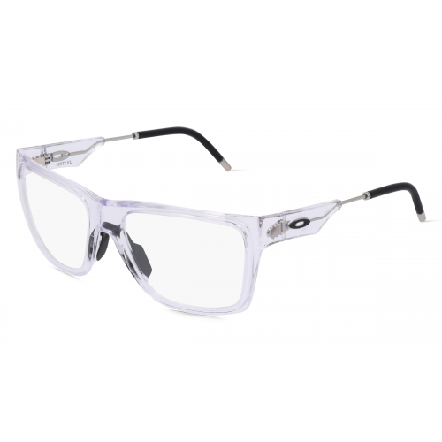 Oakley OX8028 Herren-Brille inkl. Gläser Vollrand Eckig Kunststoff-Gestell 58mm/17mm/123mm, transparent