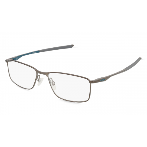 Oakley OX3217 SOCKET 5.0 Herren-Brille inkl. Gläser Vollrand Rechteckig Metall-Gestell 55mm/17mm/136mm, grau