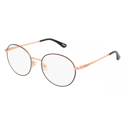 Gant GA4090 Unisex-Brille inkl. Gläser Vollrand Rund Metall-Gestell 50mm/17mm/135mm, schwarz