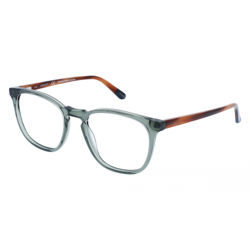 Gant GA3192 Herren-Brille inkl. Gläser Vollrand Eckig Kunststoff-Gestell 51mm/19mm/145mm, grün