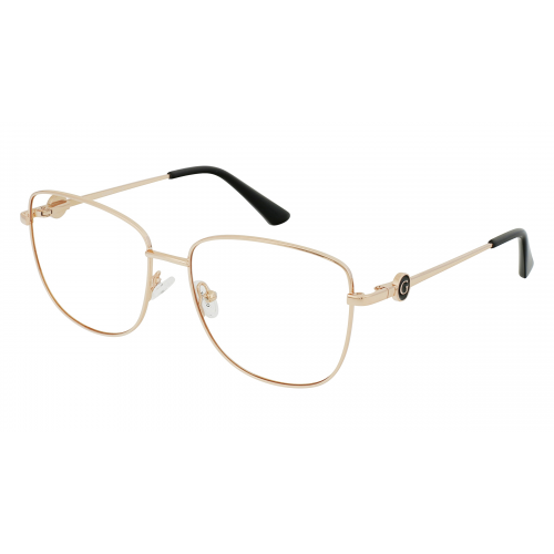 Guess GU2757 Unisex-Brille inkl. Gläser Vollrand Eckig Metall-Gestell 56mm/16mm/140mm, gold