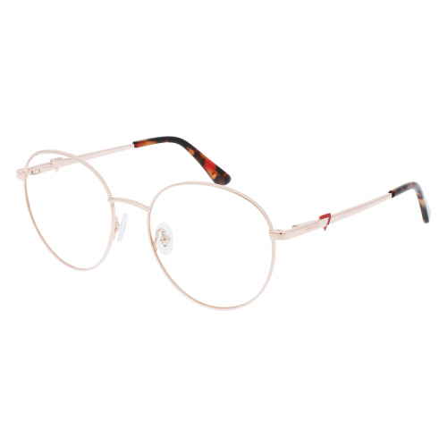 Guess GU2812 Unisex-Brille inkl. Gläser Vollrand Rund Metall-Gestell 55mm/18mm/140mm, pink