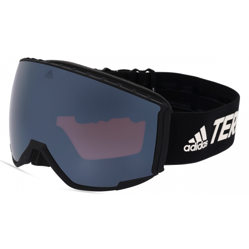 Adidas SP0039  Unisex-Skibrille Vollrand Monoscheibe Kunststoff-Gestell, schwarz