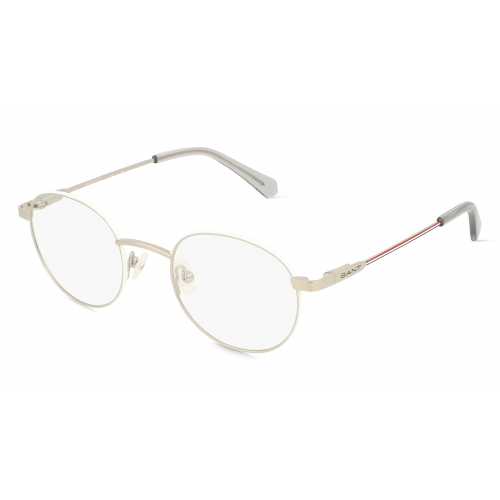 Gant GA3240 Herren-Brille inkl. Gläser Vollrand Rund Metall-Gestell 48mm/21mm/145mm, silber