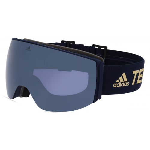 Adidas SP0053  Unisex-Skibrille Vollrand Monoscheibe Kunststoff-Gestell, schwarz