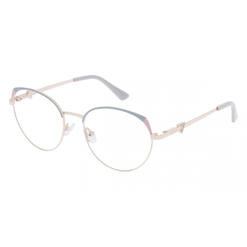 Guess GU2867 Unisex-Brille inkl. Gläser Vollrand Cateye Metall-Gestell 51mm/17mm/140mm, pink