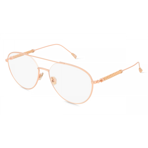 Tod's TO5277 Unisex-Brille inkl. Gläser Vollrand Pilot Metall-Gestell 56mm/17mm/145mm, pink