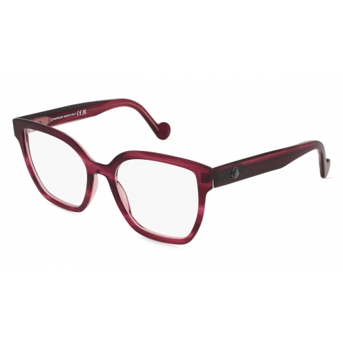 MONCLER ML5155 Damen-Brille inkl. Gläser Vollrand Eckig Acetat-Gestell 53mm/18mm/145mm, pink