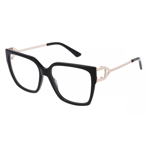 Guess GU2910 Unisex-Brille inkl. Gläser Vollrand Eckig Kunststoff-Gestell 55mm/16mm/140mm, schwarz