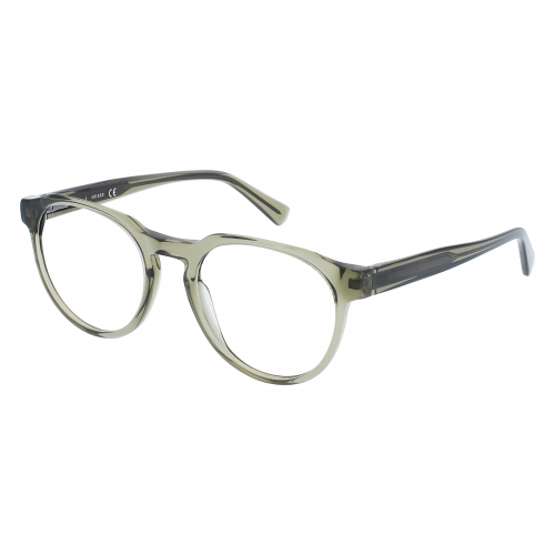 Guess GU50060 Unisex-Brille inkl. Gläser Vollrand Panto Acetat-Gestell 51mm/20mm/150mm, grün