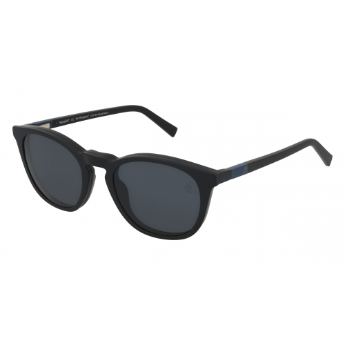 Timberland TB1766 Unisex-Brille inkl. Gläser Vollrand Rund Bio-Kunststoff-Gestell 51mm/20mm/140mm, schwarz