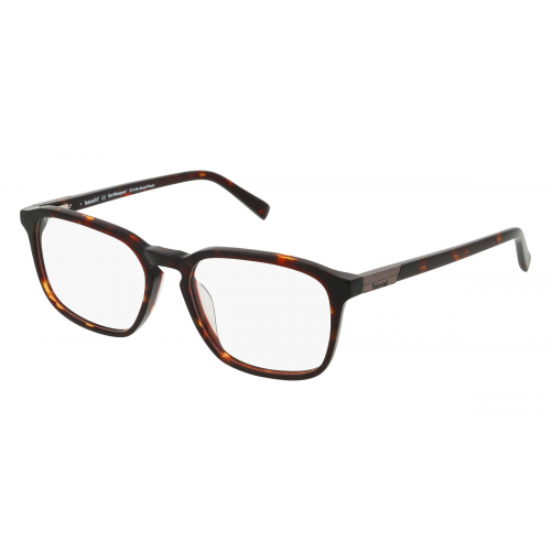 Timberland TB1776-H Unisex-Brille inkl. Gläser Vollrand Eckig Kunststoff-Gestell 53mm/17mm/145mm, braun