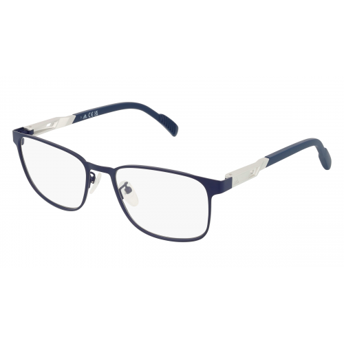 Adidas SP5022 Unisex-Brille inkl. Gläser Vollrand Eckig Metall-Gestell 54mm/18mm/140mm, blau