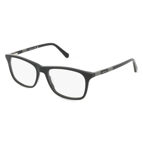 Gant GA3268 Herren-Brille inkl. Gläser Vollrand Eckig Acetat-Gestell 54mm/17mm/145mm, schwarz