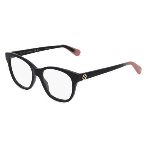 Gucci GG0923O Unisex-Brille inkl. Gläser Vollrand Butterfly Kunststoff-Gestell 51mm/17mm/140mm, schwarz