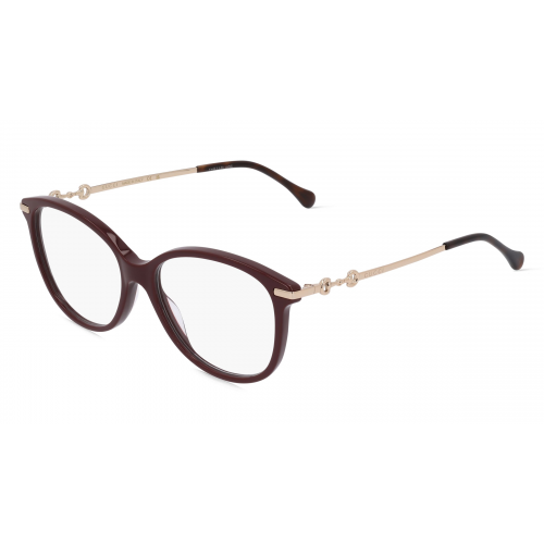 Gucci GG0967O Unisex-Brille inkl. Gläser Vollrand Butterfly Kunststoff-Gestell 53mm/16mm/140mm, braun