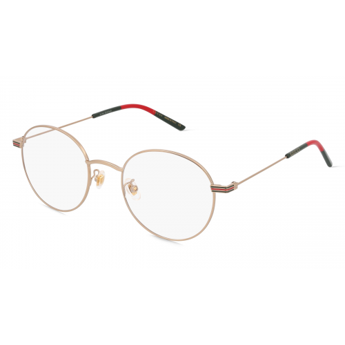 Gucci GG1054OK Unisex-Brille inkl. Gläser Vollrand Rund Metall-Gestell 51mm/21mm/145mm, gold