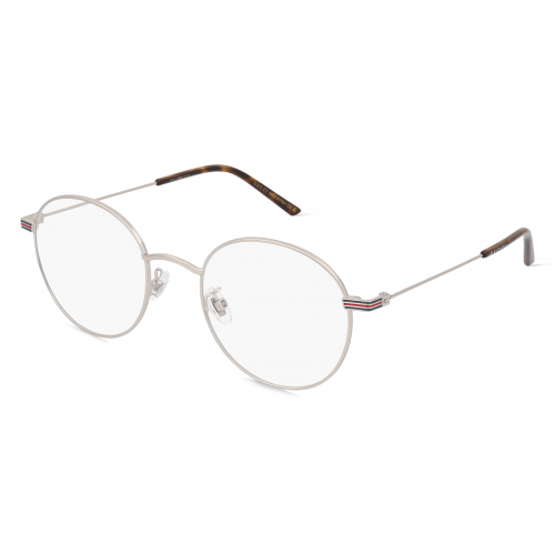 Gucci GG1054OK Unisex-Brille inkl. Gläser Vollrand Rund Metall-Gestell 51mm/21mm/145mm, silber