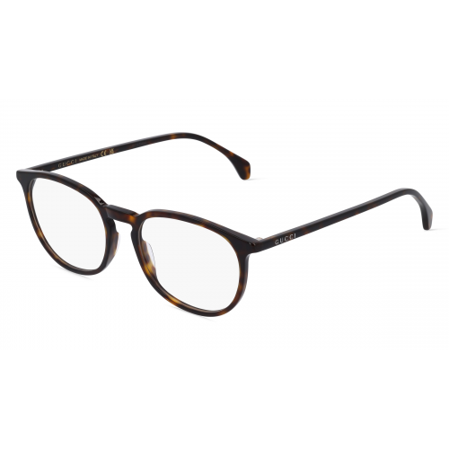 Gucci GG0551O Unisex-Brille inkl. Gläser Vollrand Panto Kunststoff-Gestell 55mm/19mm/150mm, braun