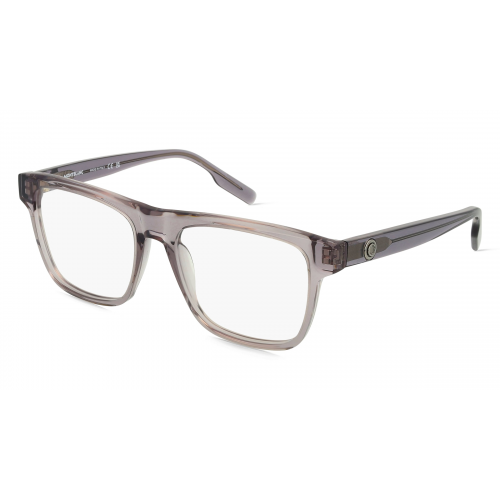 Montblanc MB0203O Herren-Brille inkl. Gläser Vollrand Rechteckig Acetat-Gestell 55mm/18mm/145mm, grau