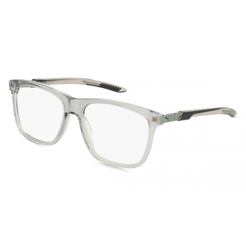 Puma PU0364O Unisex-Brille inkl. Gläser Vollrand Eckig Kunststoff-Gestell 57mm/16mm/140mm, grau