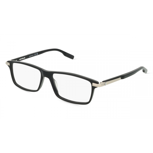 Montblanc MB0217O Herren-Brille inkl. Gläser Vollrand Rechteckig Kunststoff-Gestell 55mm/15mm/145mm, schwarz