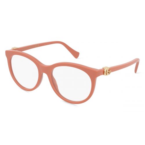 Gucci GG1074O Unisex-Brille inkl. Gläser Vollrand Cateye Kunststoff-Gestell 53mm/18mm/145mm, pink