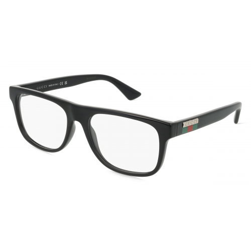 Gucci GG1117O Unisex-Brille inkl. Gläser Vollrand Eckig Kunststoff-Gestell 56mm/17mm/145mm, Schwarz