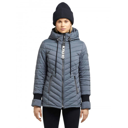 KHUJO Winterjacke Patt light grau